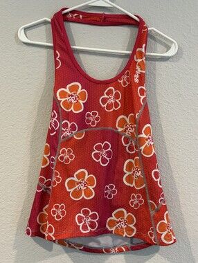NEW SHEBEEST Womens Floral Print Silverbella Bike Halter Jersey Size Large